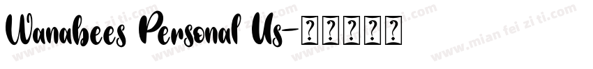Wanabees Personal Us字体转换